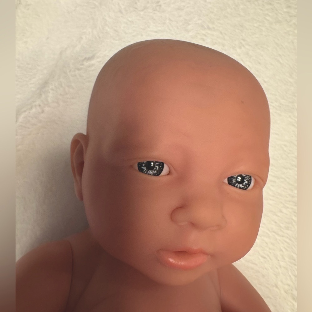 Berenguer Vinyl Newborn Doll Baby Girl Realistic Lifelike Blue Eyes 22-07 14"